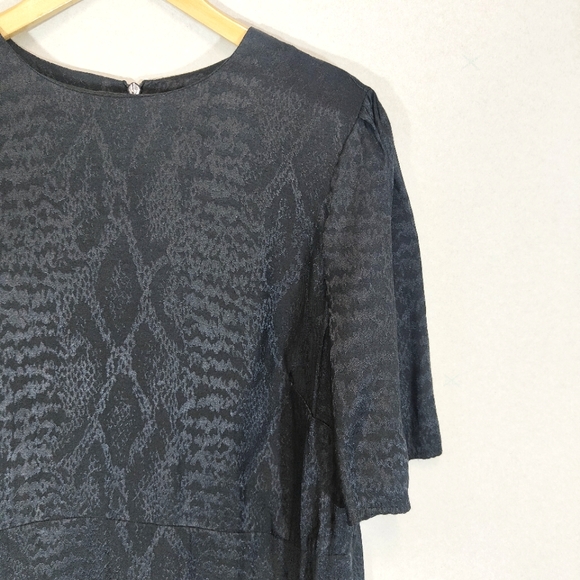 Next Emma Willis Collection Black Snake Print Dress BNWT Size UK 20 - Picture 3 of 9